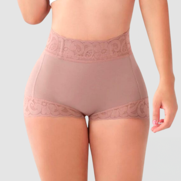 Short girdle with tummy control and high compression butt lifter waist.