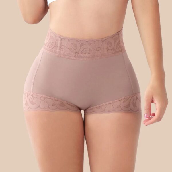 Short girdle with tummy control and high compression butt lifter waist.